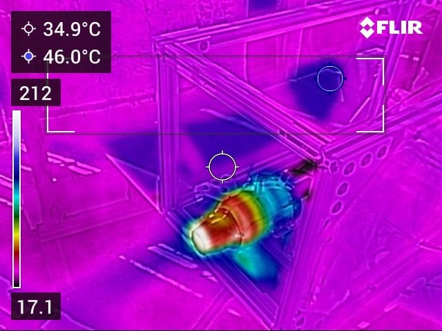Temperature testing using thermal camera